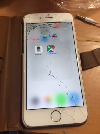 iPhone6の割れたガラスを自分で交換